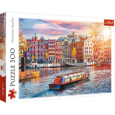 Puzzle Amsterdam Holandsko - 500 dielikov